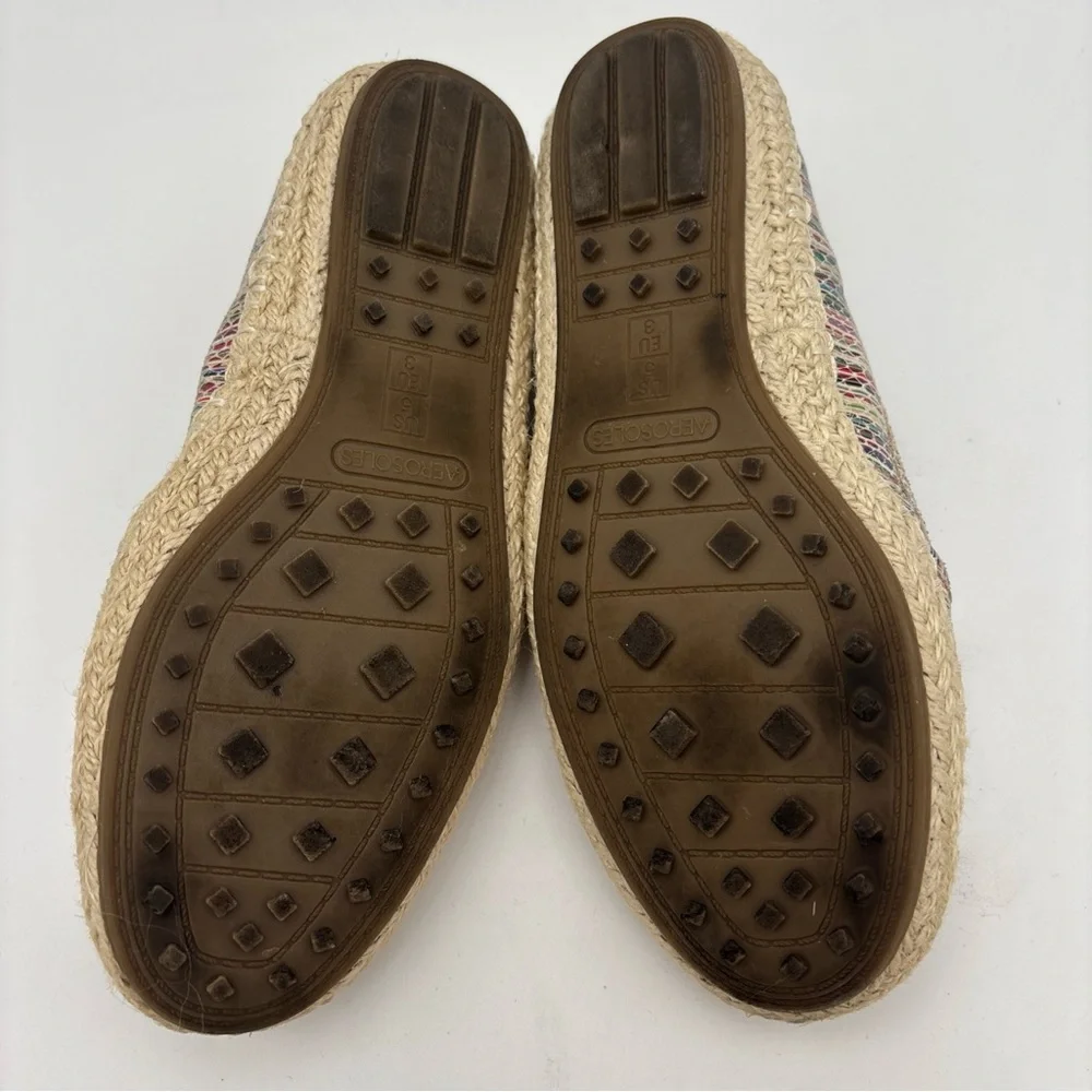 AEROSOLES‎ Colorful Striped Espadrilles